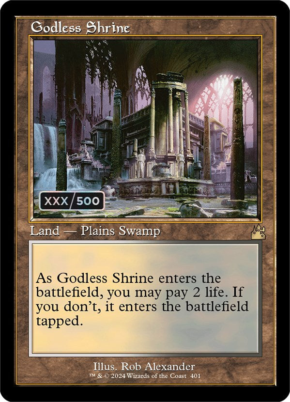 Godless Shrine (Retro) (Serialized) [Ravnica Remastered] | Good Games Modbury