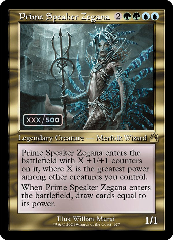 Prime Speaker Zegana (Retro) (Serialized) [Ravnica Remastered] | Good Games Modbury