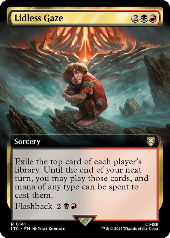 Lidless Gaze 141 (Commander: The Lord of the Rings: Tales of Middle-earth)  - Extended Art | Good Games Modbury