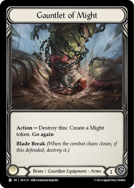 Gauntlet of Might [HVY135] (Heavy Hitters)  Cold Foil | Good Games Modbury