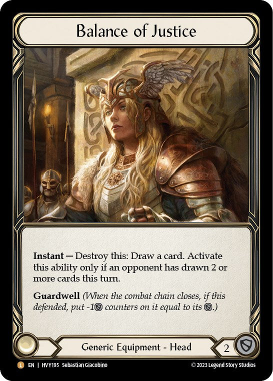 Balance of Justice [HVY195] (Heavy Hitters)  Cold Foil | Good Games Modbury