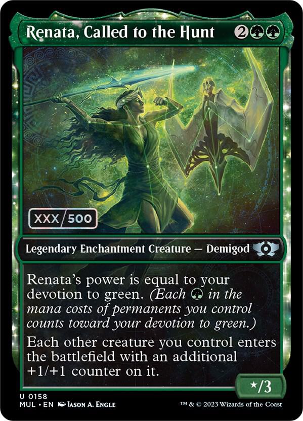 Renata, Called to the Hunt Serialized 158z/261 (March of the Machine: Multiverse Legends)  - Double Rainbow Foil | Good Games Modbury