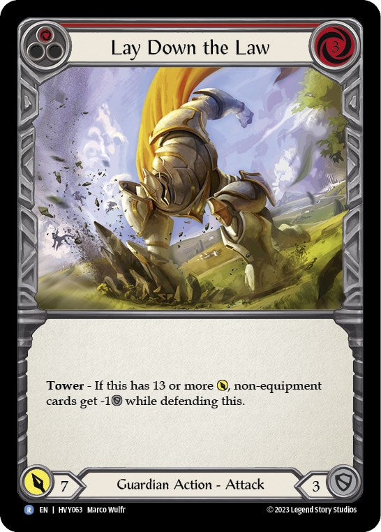 Lay Down the Law [HVY063] (Heavy Hitters)  Rainbow Foil | Good Games Modbury