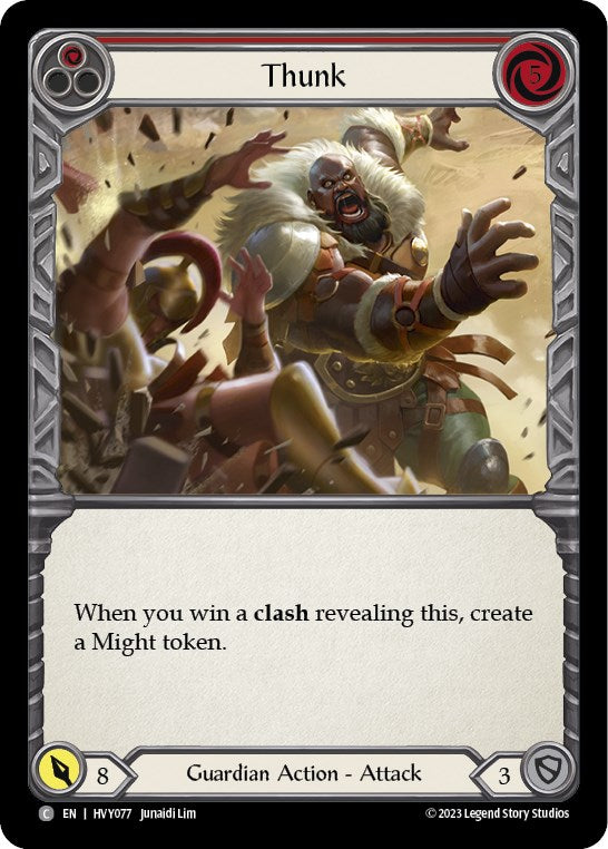 Thunk (Red) [HVY077] (Heavy Hitters)  Rainbow Foil | Good Games Modbury