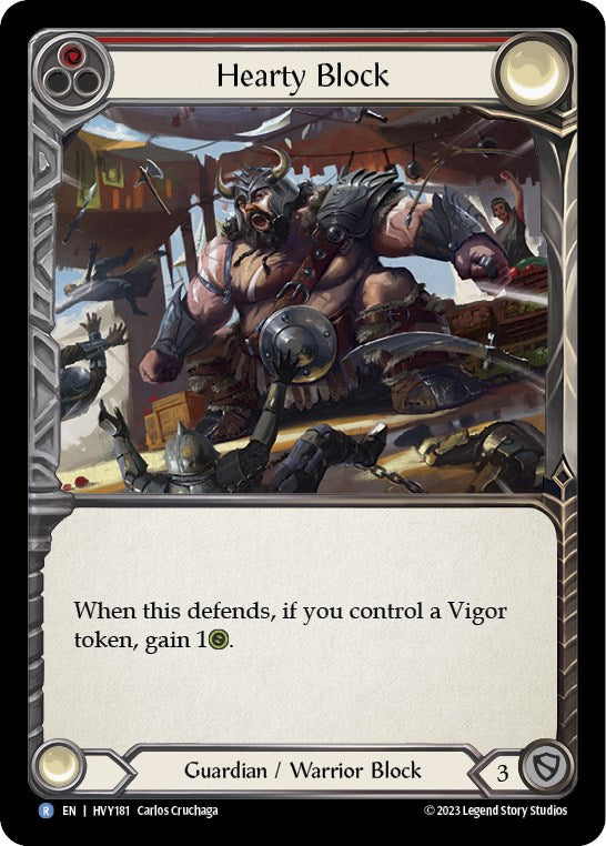 Hearty Block [HVY181] (Heavy Hitters)  Rainbow Foil | Good Games Modbury