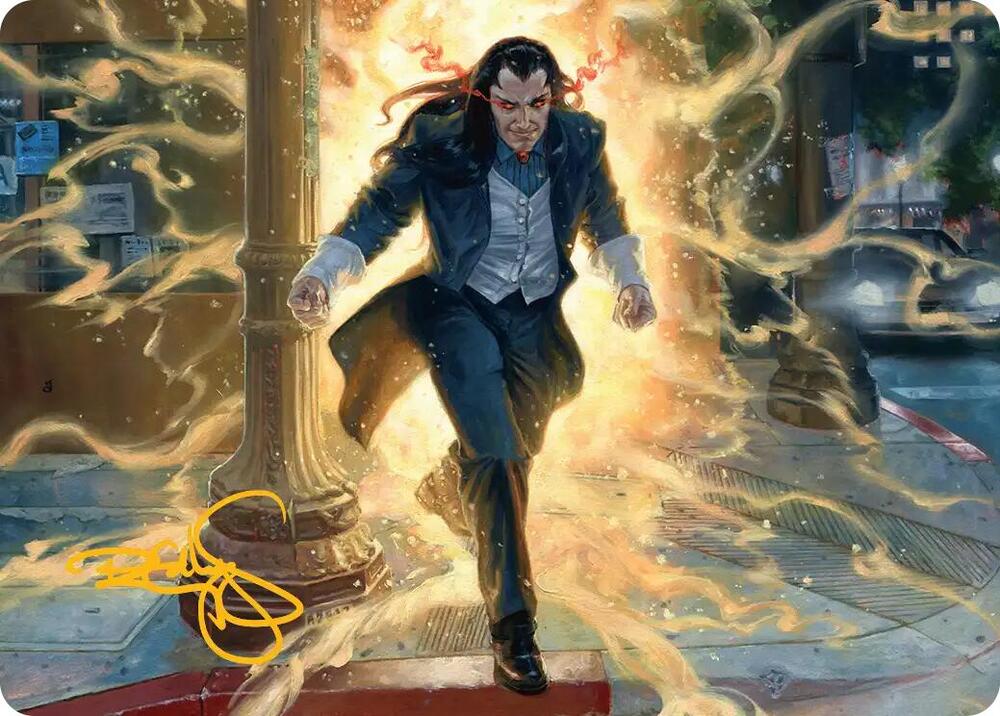 Morlun Devourer of Spiders Art Card Gold Stamped Signature 9 (Art Series: Marvel's Spider-Man)  | Good Games Modbury