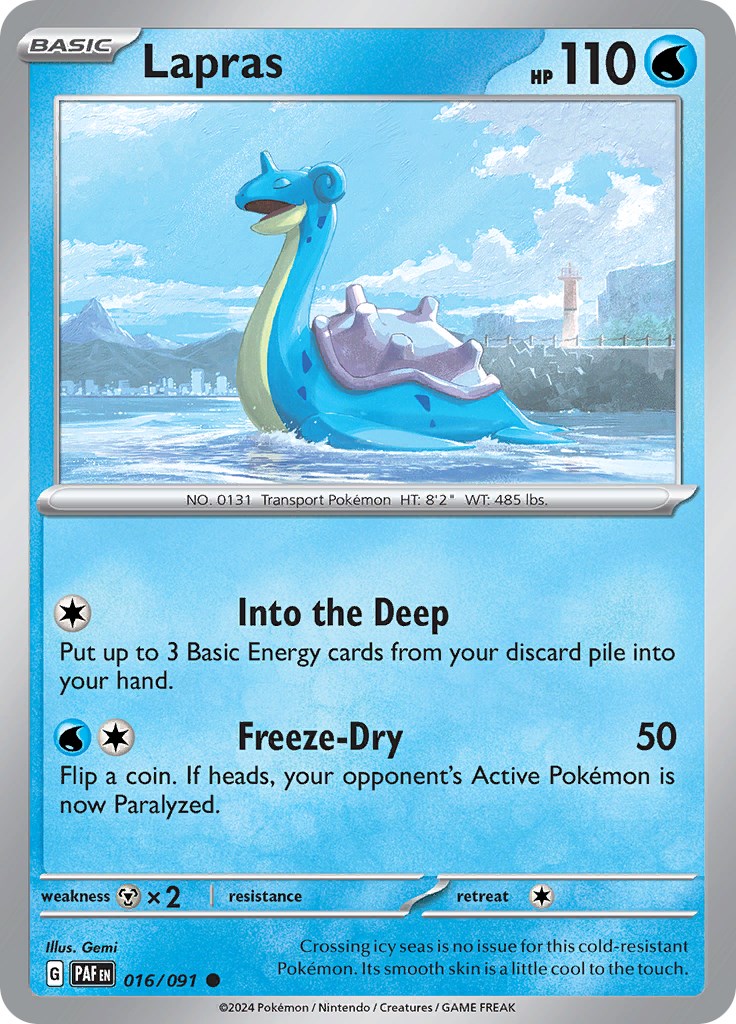 Lapras (016/091) [Scarlet & Violet: Paldean Fates] | Good Games Modbury