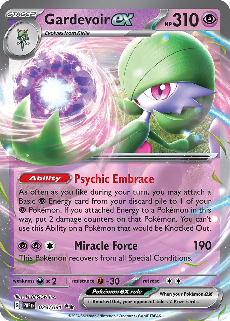 Gardevoir ex (029/091) [Scarlet & Violet: Paldean Fates] | Good Games Modbury