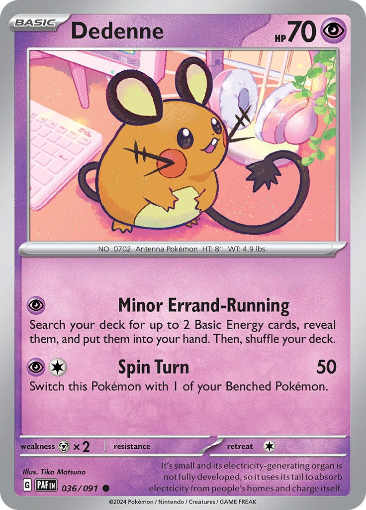 Dedenne (036/091) [Scarlet & Violet: Paldean Fates] | Good Games Modbury