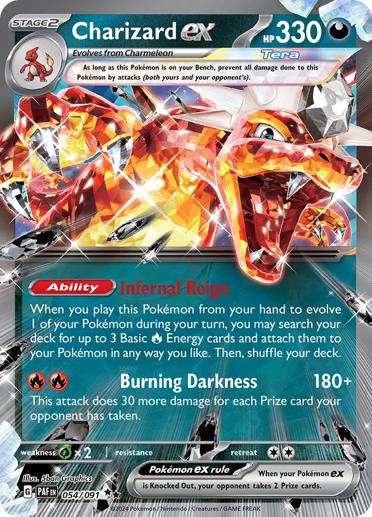 Charizard ex (054/091) [Scarlet & Violet: Paldean Fates] | Good Games Modbury