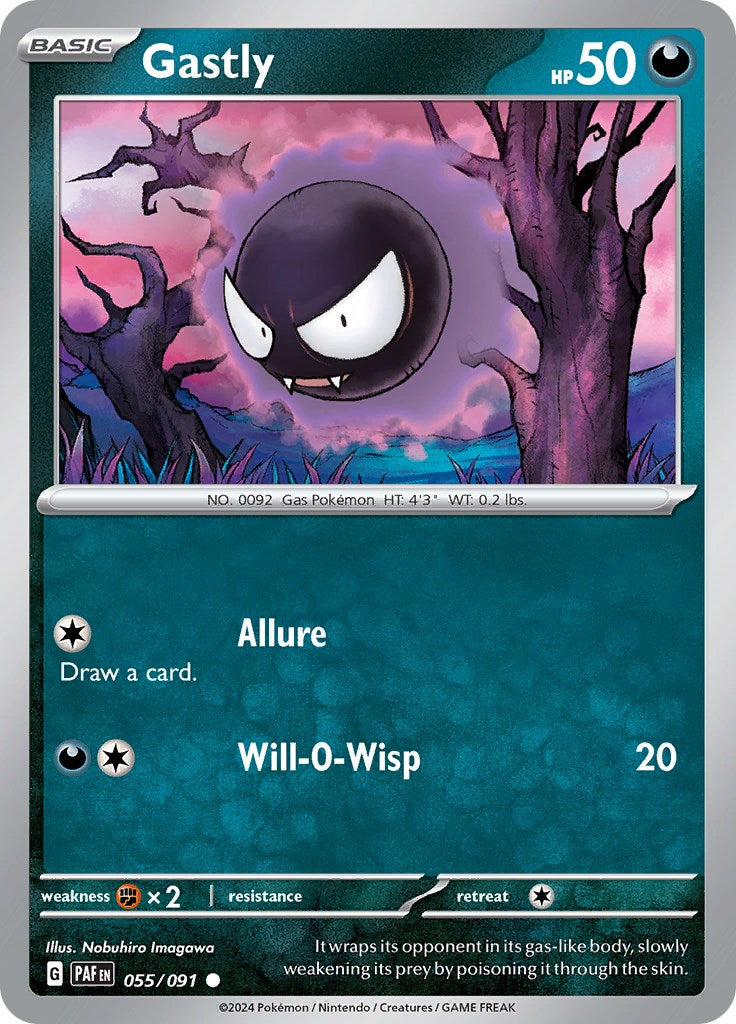 Gastly (055/091) [Scarlet & Violet: Paldean Fates] | Good Games Modbury