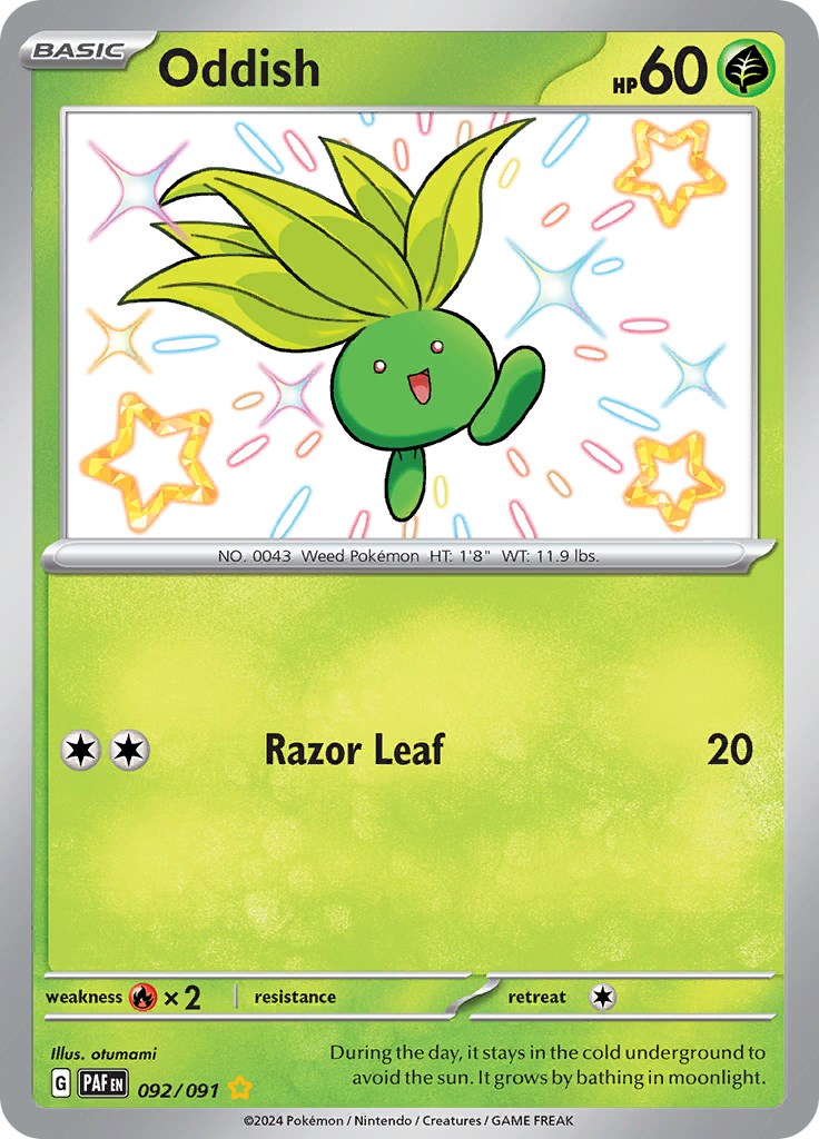 Oddish (092/091) [Scarlet & Violet: Paldean Fates] | Good Games Modbury