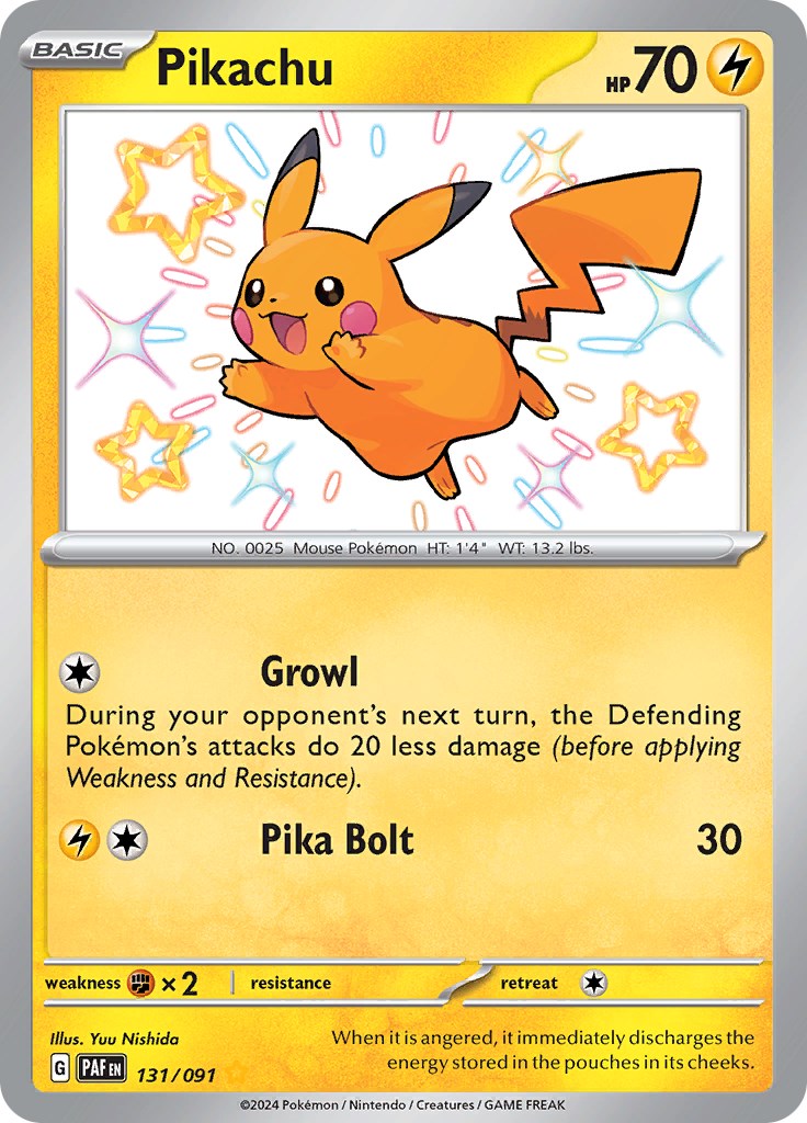 Pikachu (131/091) [Scarlet & Violet: Paldean Fates] | Good Games Modbury