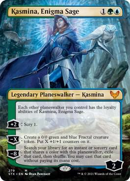 Kasmina Enigma Sage Borderless 279/275 (Strixhaven: School of Mages)  - Foil | Good Games Modbury