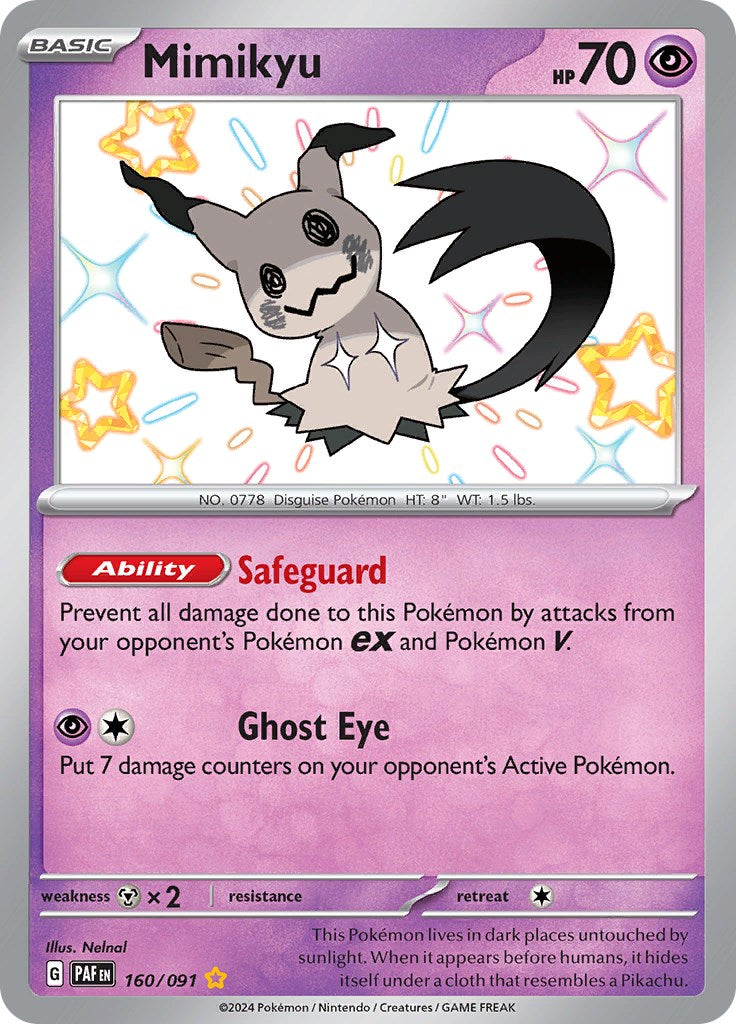 Mimikyu -160/091 [Scarlet & Violet: Paldean Fates] | Good Games Modbury