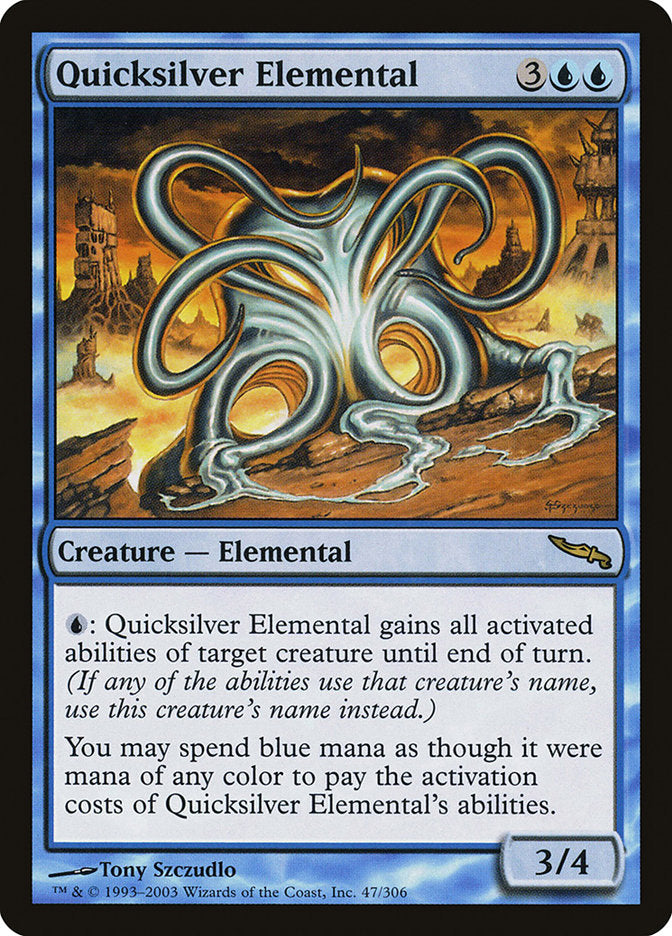 Quicksilver Elemental [Mirrodin] | Good Games Modbury
