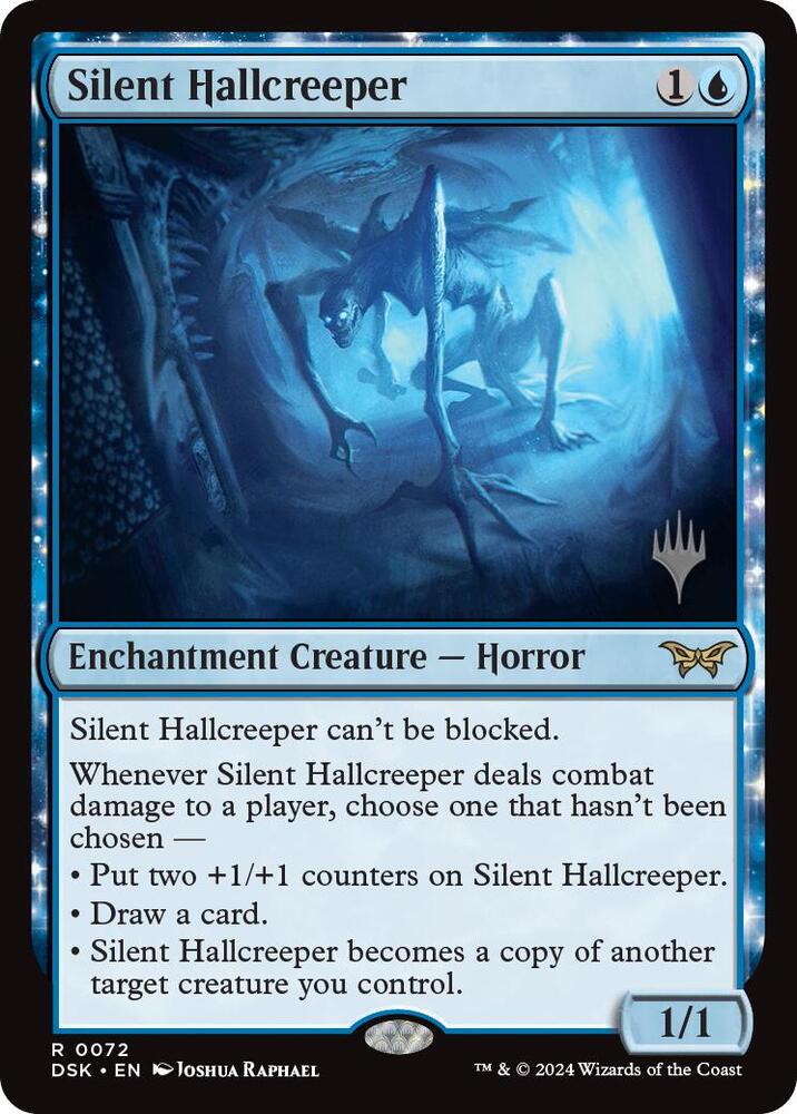 Silent Hallcreeper 72 (Promo Pack: Duskmourn: House of Horror)  - Foil | Good Games Modbury