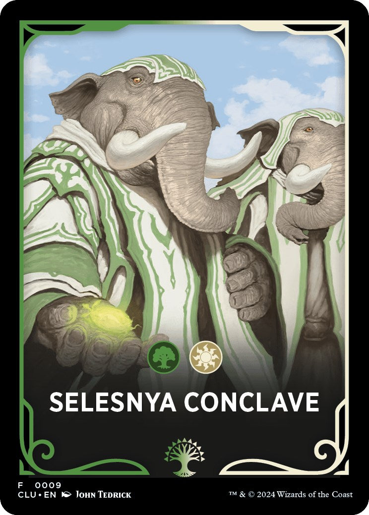 Selesnya Conclave Theme Card [Ravnica: Clue Edition Tokens] | Good Games Modbury