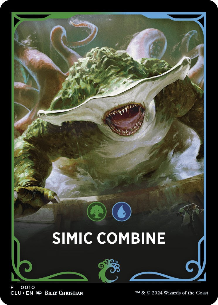 Simic Combine Theme Card [Ravnica: Clue Edition Tokens] | Good Games Modbury