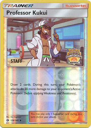 Professor Kukui (128/149) (Regional Championship Promo Staff) [Sun & Moon: Base Set] | Good Games Modbury