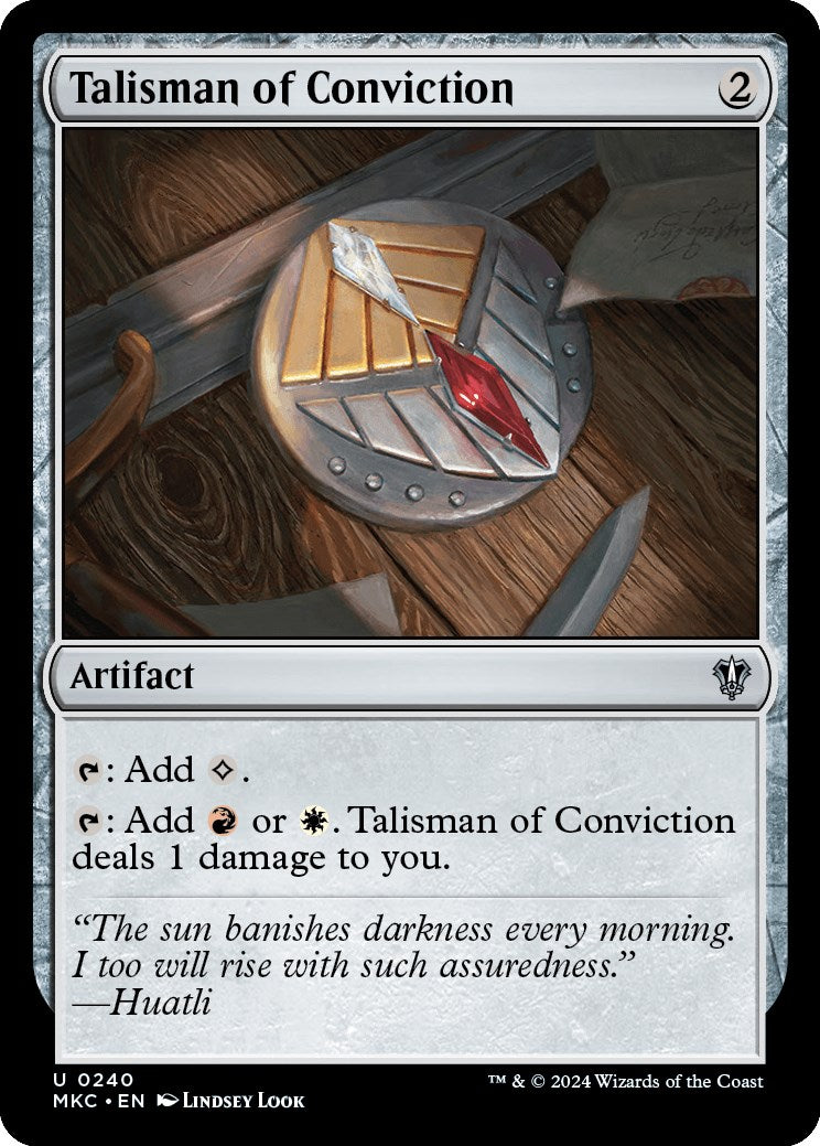 Talisman of Conviction [Murders at Karlov Manor Commander] | Good Games Modbury