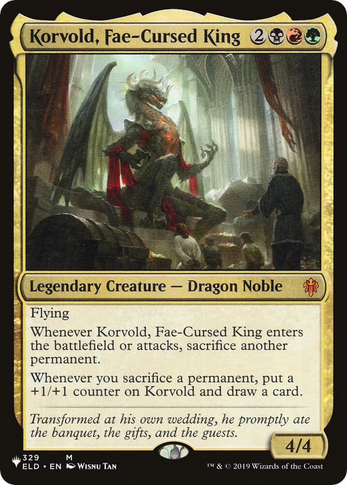 Korvold Fae Cursed King ELD-329/5075 (The List Reprints)  | Good Games Modbury