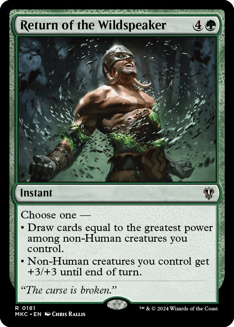 Return of the Wildspeaker [Murders at Karlov Manor Commander] | Good Games Modbury