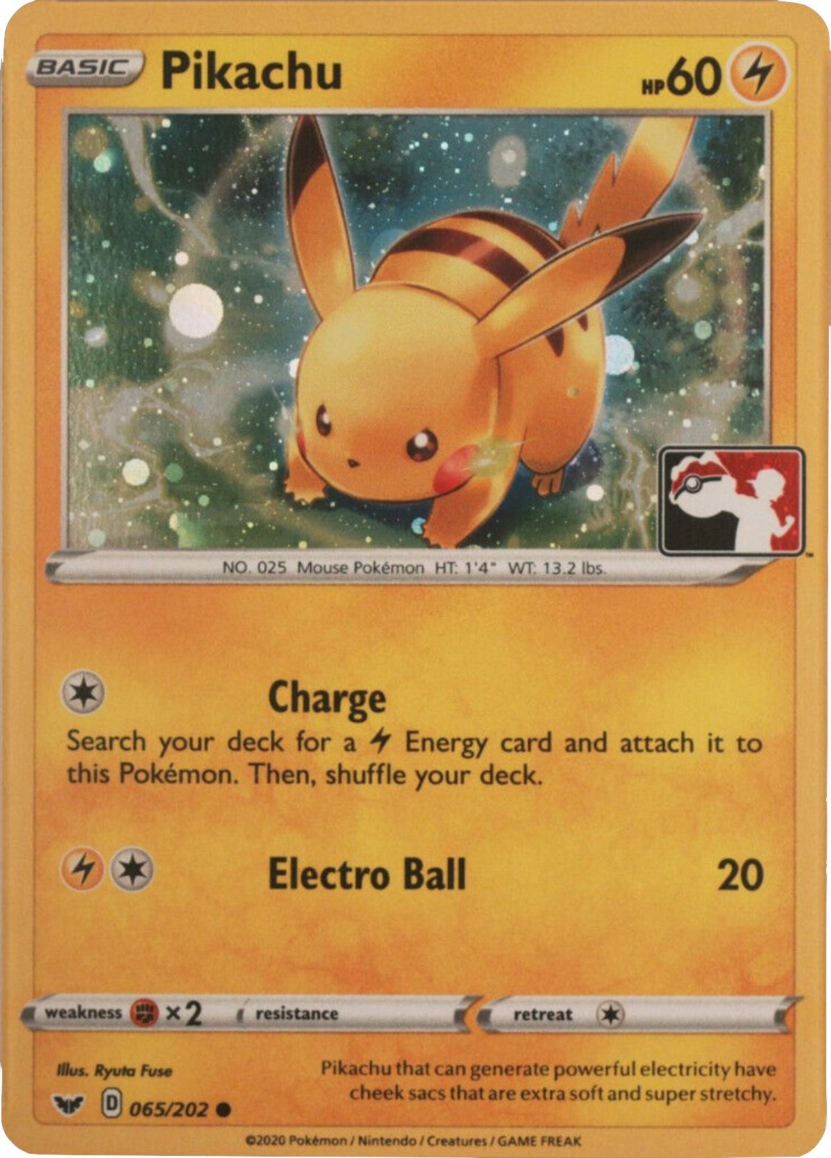 Pikachu (065/202) (Cosmos Holo) [League & Championship Cards] | Good Games Modbury