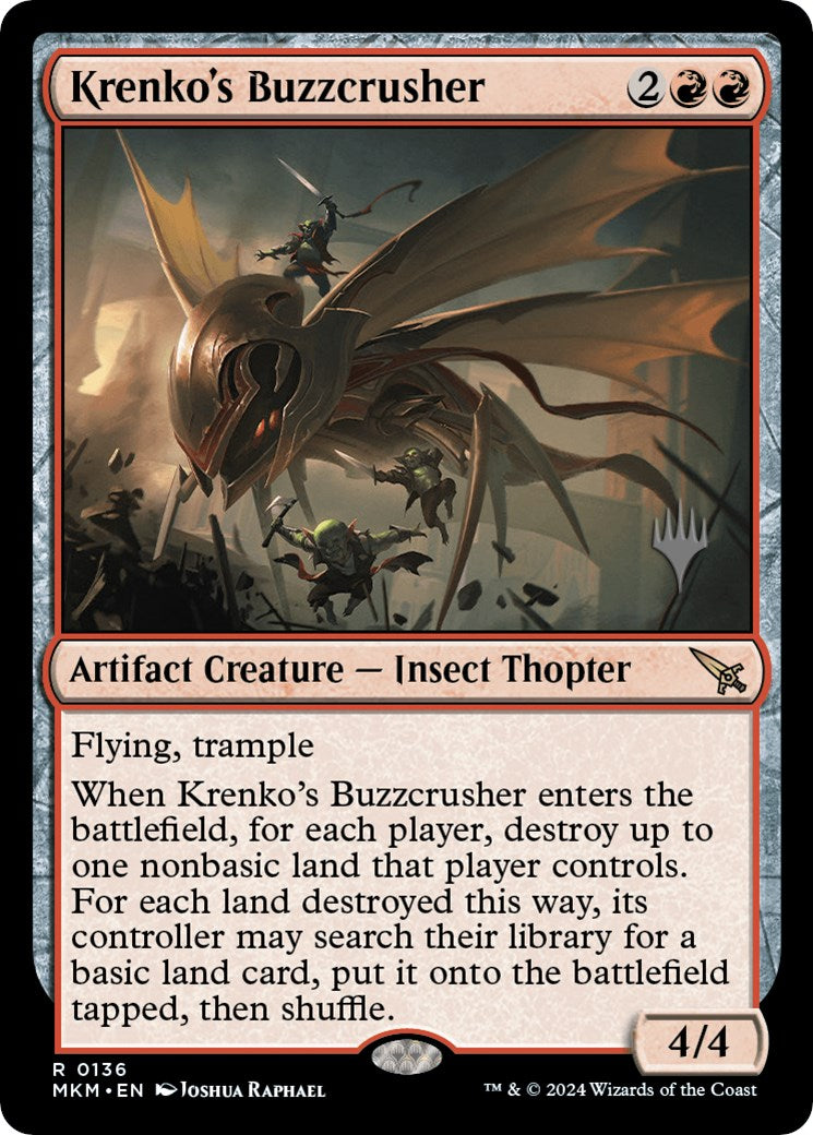 Krenko's Buzzcrusher (Promo Pack) [Murders at Karlov Manor Promos] | Good Games Modbury