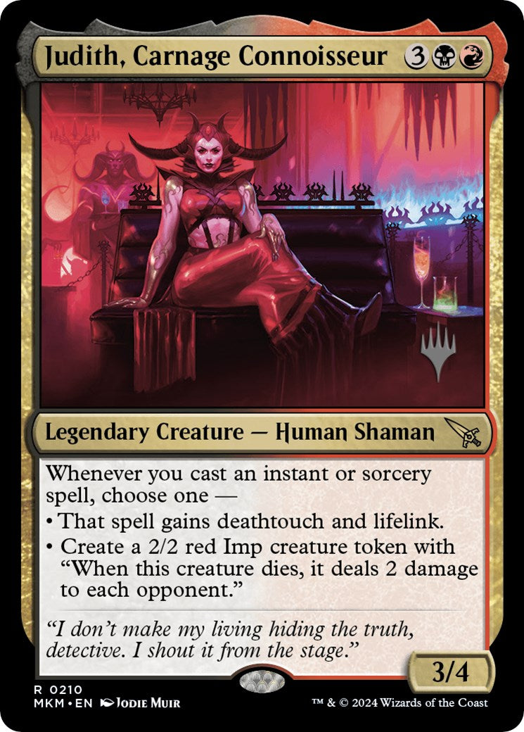 Judith, Carnage Connoisseur (Promo Pack) [Murders at Karlov Manor Promos] | Good Games Modbury
