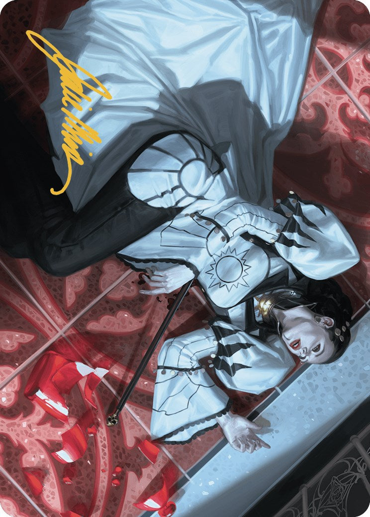 Deadly Complication Art Card (18/49) (Gold-Stamped Signature) [Murders at Karlov Manor Art Series] | Good Games Modbury