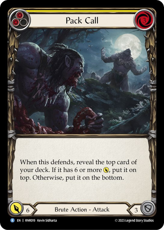 Pack Call (Yellow) [RNR019] (Rhinar Hero Deck) | Good Games Modbury
