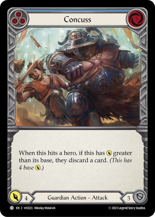Concuss (Blue) [VIC023] (Heavy Hitters Victor Blitz Deck) | Good Games Modbury