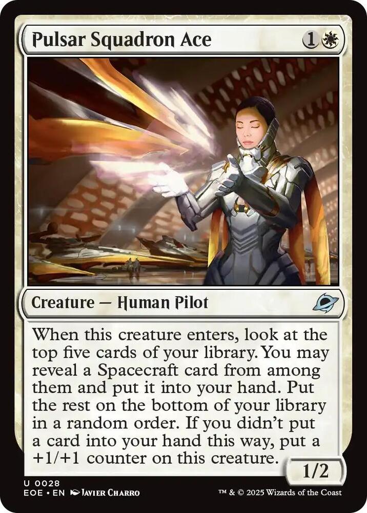 Pulsar Squadron Ace 28/276 (Edge of Eternities)  - Foil | Good Games Modbury