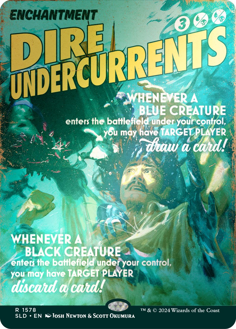 Dire Undercurrents (Rainbow Foil) [Secret Lair Drop Series] | Good Games Modbury