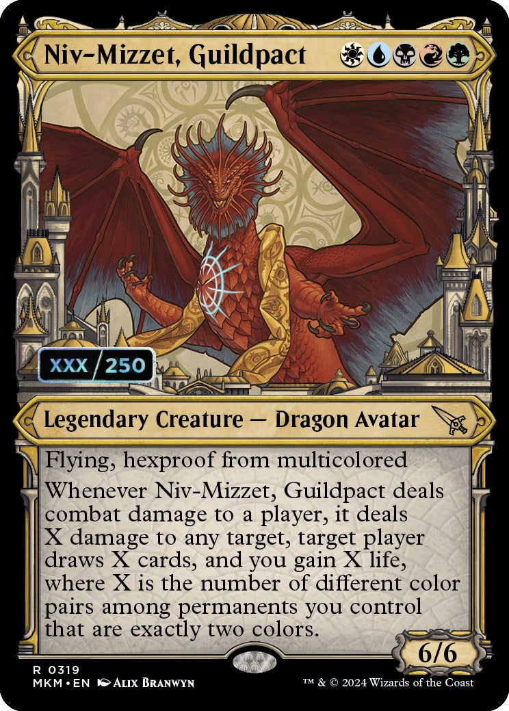 Niv-Mizzet, Guildpact (Serialized) [Murders at Karlov Manor] | Good Games Modbury