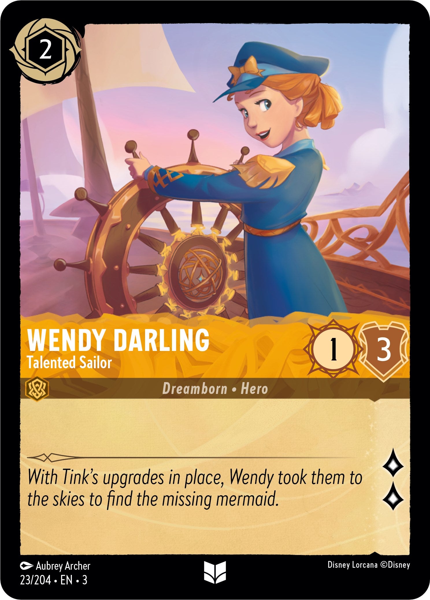 Wendy Darling - Talented Sailor (23/204) [Into the Inklands] | Good Games Modbury