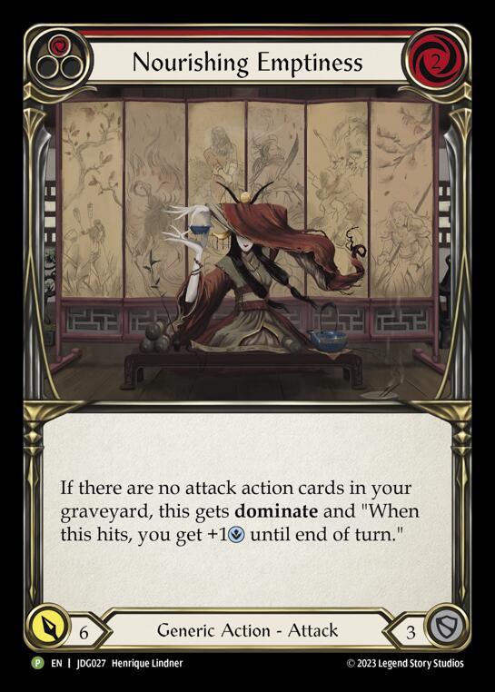 Nourishing Emptiness (Red) [JDG027] (Promo)  Cold Foil | Good Games Modbury