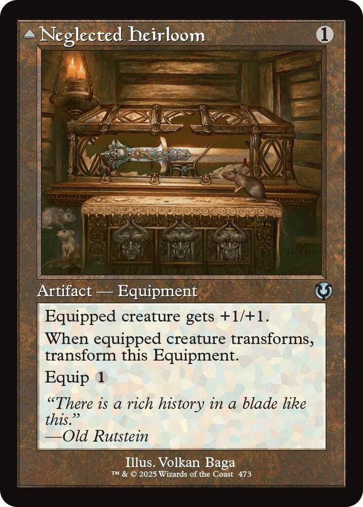 Neglected Heirloom // Ashmouth Blade 473/287 (Innistrad Remastered)  - Retro Foil | Good Games Modbury