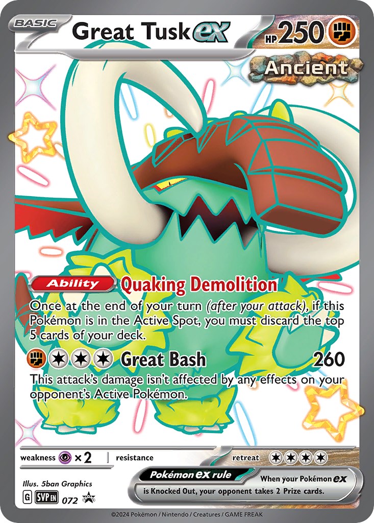 Great Tusk ex (072) [Scarlet & Violet: Black Star Promos] | Good Games Modbury