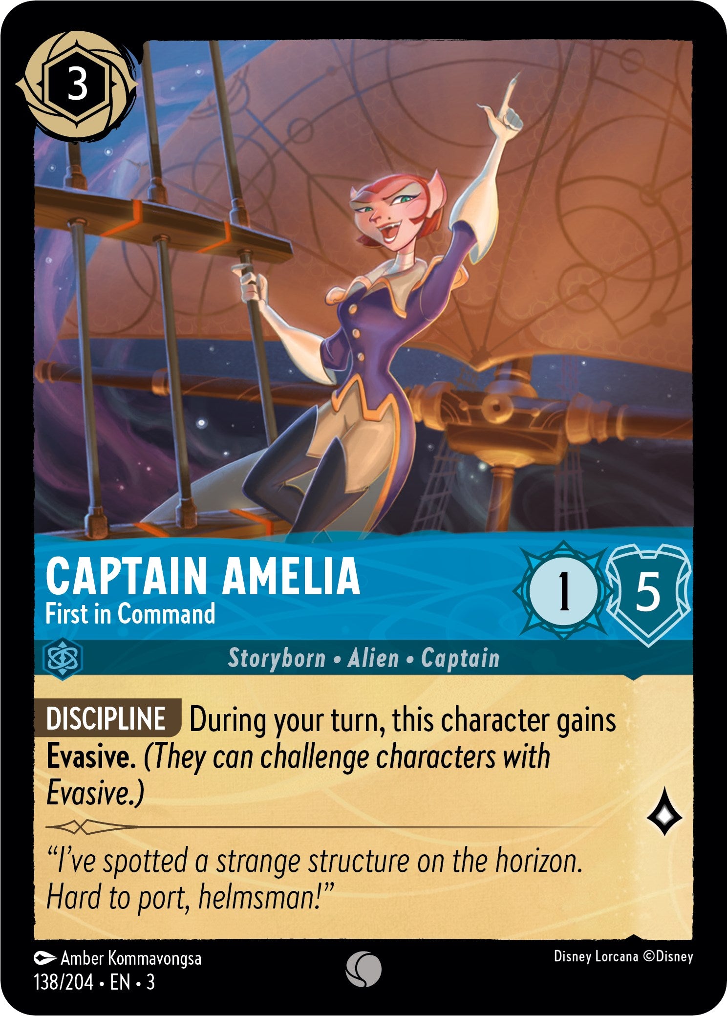 Captain Amelia - First in Command (138//204) [Into the Inklands] | Good Games Modbury