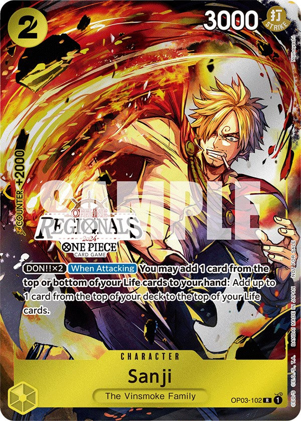 Sanji (Offline Regional 2024) [Participant] [One Piece Promotion Cards] | Good Games Modbury
