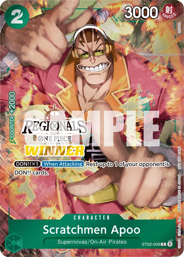 Scratchmen Apoo (Online Regional 2024) [Winner] [One Piece Promotion Cards] | Good Games Modbury