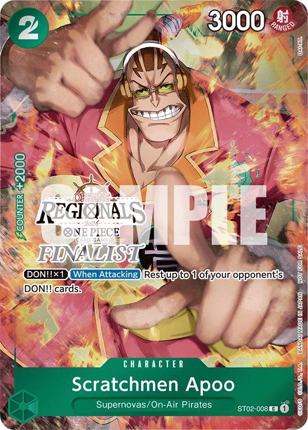Scratchmen Apoo (Offline Regional 2024) [Finalist] [One Piece Promotion Cards] | Good Games Modbury