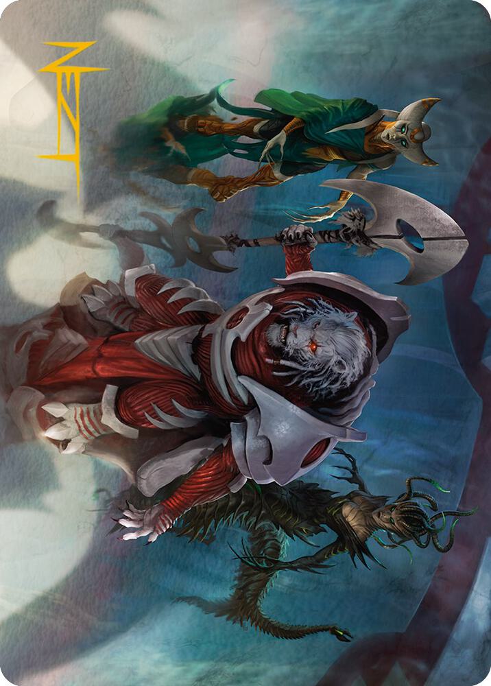 Norns Decree Art Card Gold Stamped Signature 6 (Art Series: Phyrexia: All Will Be One)  | Good Games Modbury
