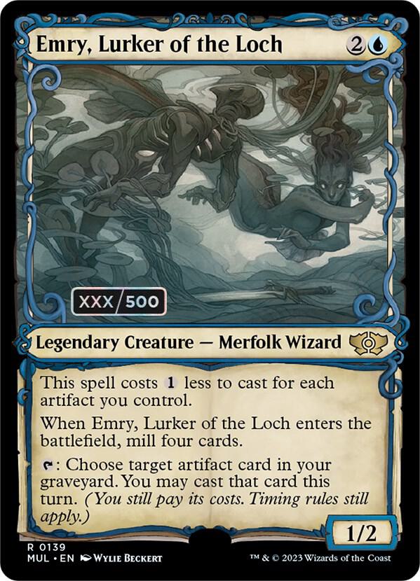 Emry, Lurker of the Loch Serialized 139z/65 (March of the Machine: Multiverse Legends)  - Double Rainbow Foil | Good Games Modbury