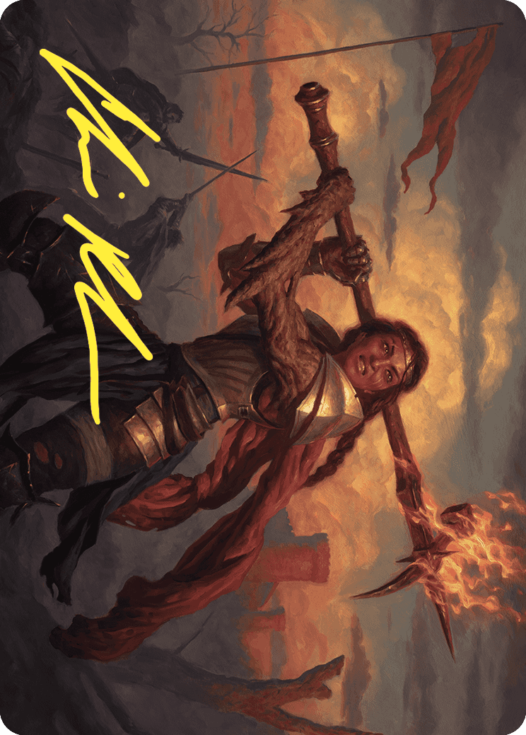 Imodane, the Pyrohammer Art Card (Gold-Stamped Signature) [Wilds of Eldraine Art Series] | Good Games Modbury