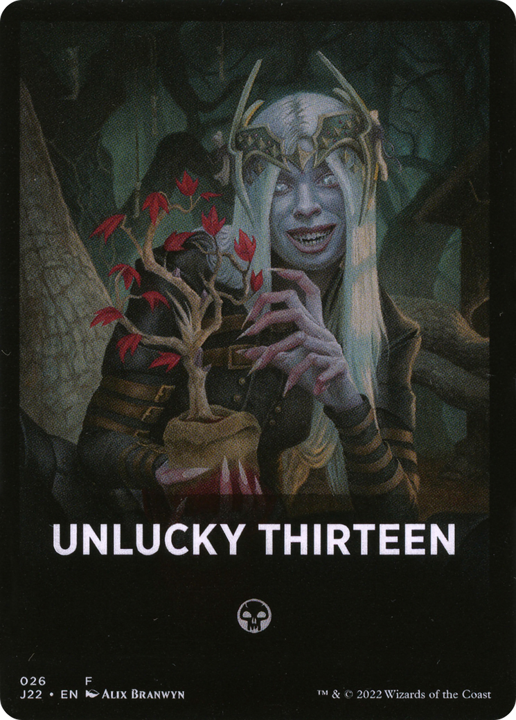 Unlucky Thirteen Theme Card [Jumpstart 2022 Front Cards] | Good Games Modbury