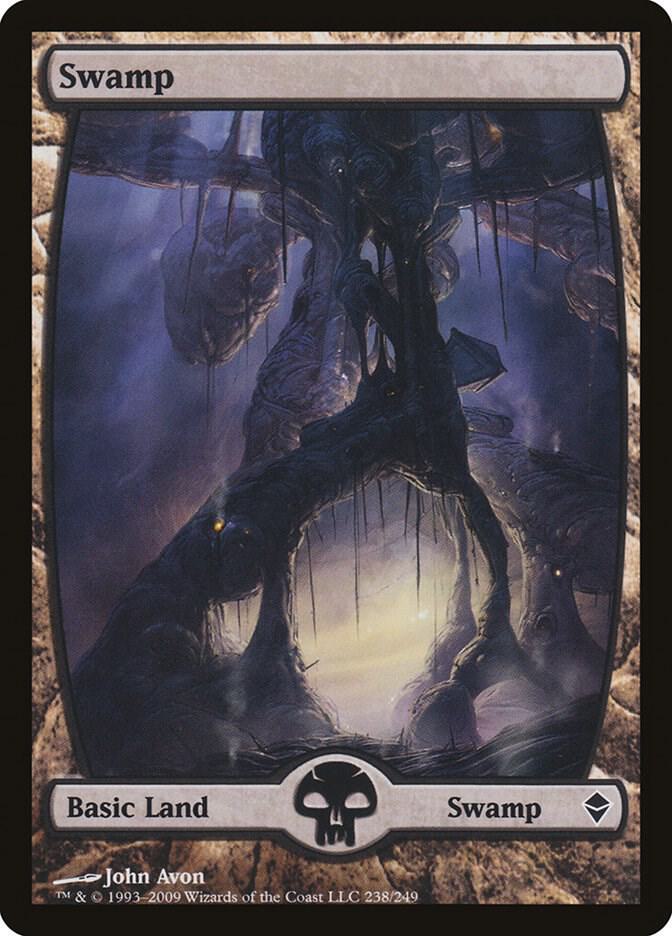 Swamp 238/249 (Zendikar)  - Full Art | Good Games Modbury