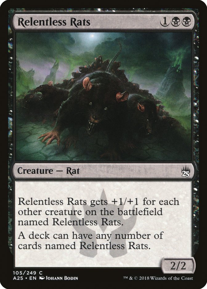 Relentless Rats 105/249 (Masters 25)  - Foil | Good Games Modbury